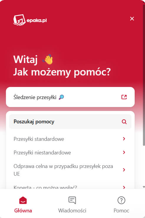 Sekcja pomocy epaka.pl