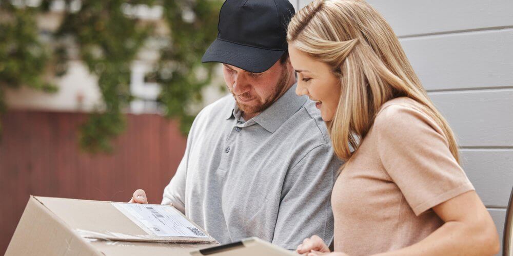 Odbiór przesyłki kurierskiej