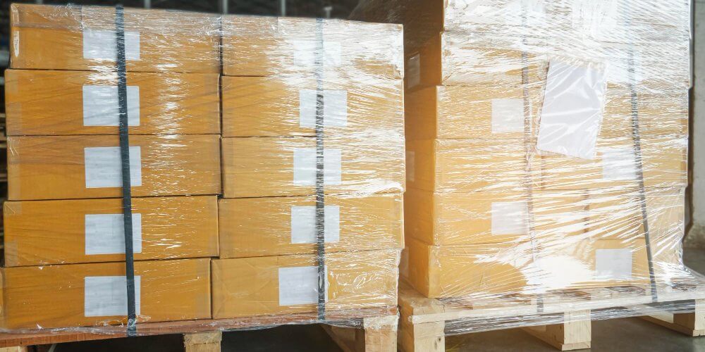 Ofoliowana paleta do wysyłki zbiorczej