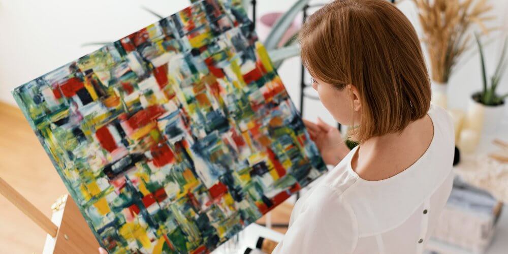 Ręcznie malowany obraz do wysyłki