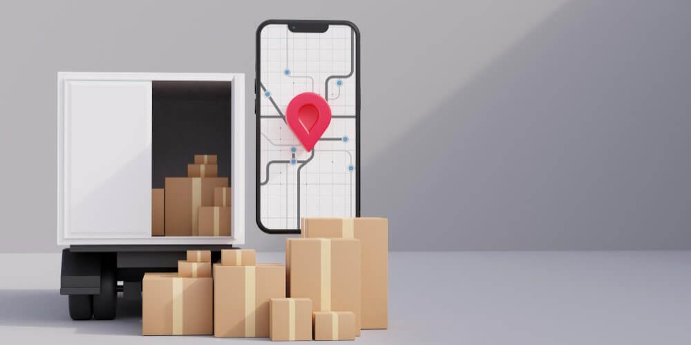 Trasa przesyłki kurierskiej